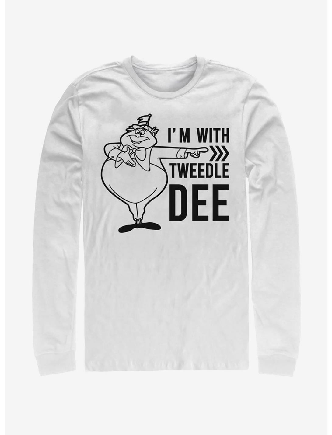 T-Shirt Manches Longues Disney Alice Au Pays Des Merveilles "Je Suis Avec Tweedle Dee"