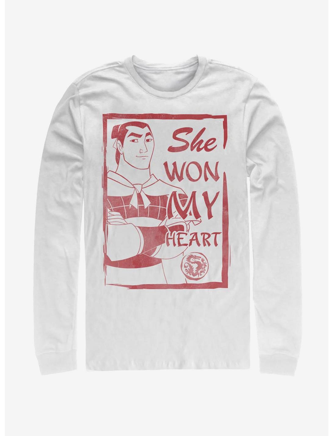 Disney Mulan Li Shang She Won My Heart Long-Sleeve T-Shirt