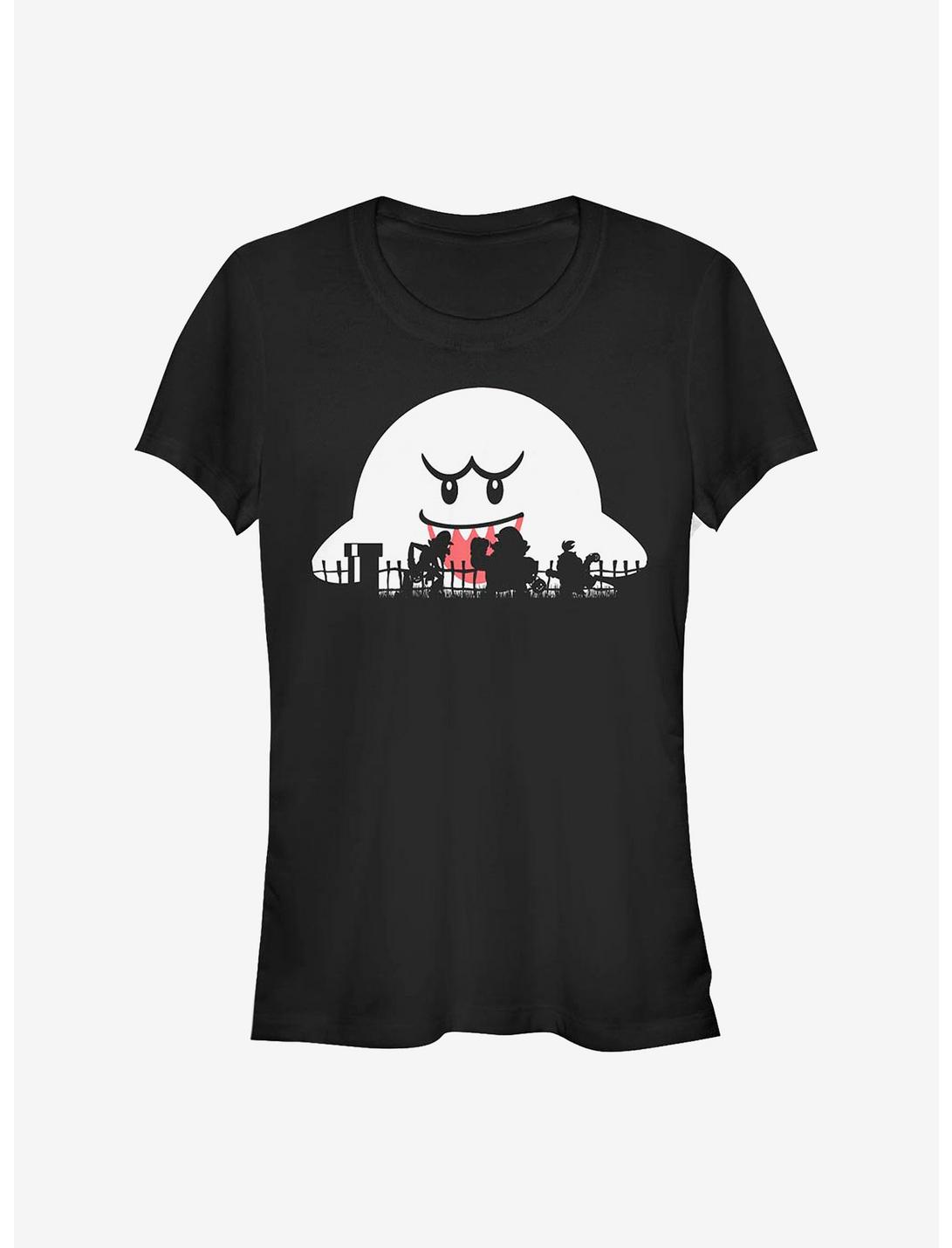 T-shirt Filles Silhouettes d'Halloween Mario Nintendo
