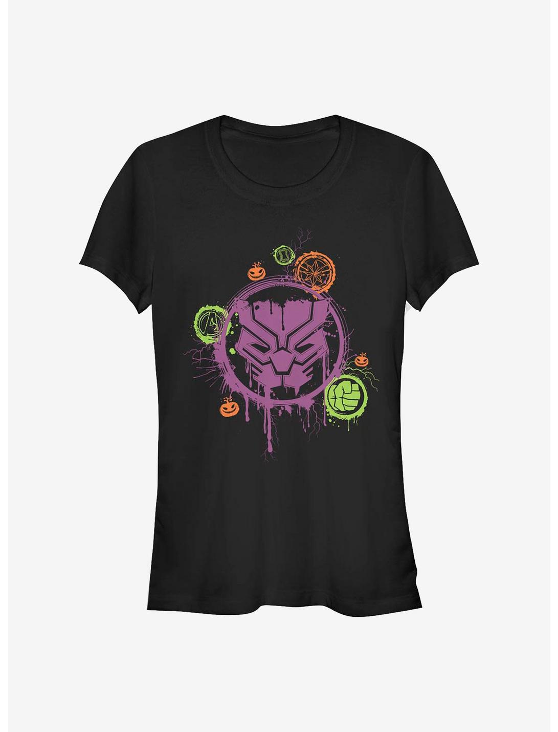Marvel Avengers Panther Stencil Girls T-Shirt