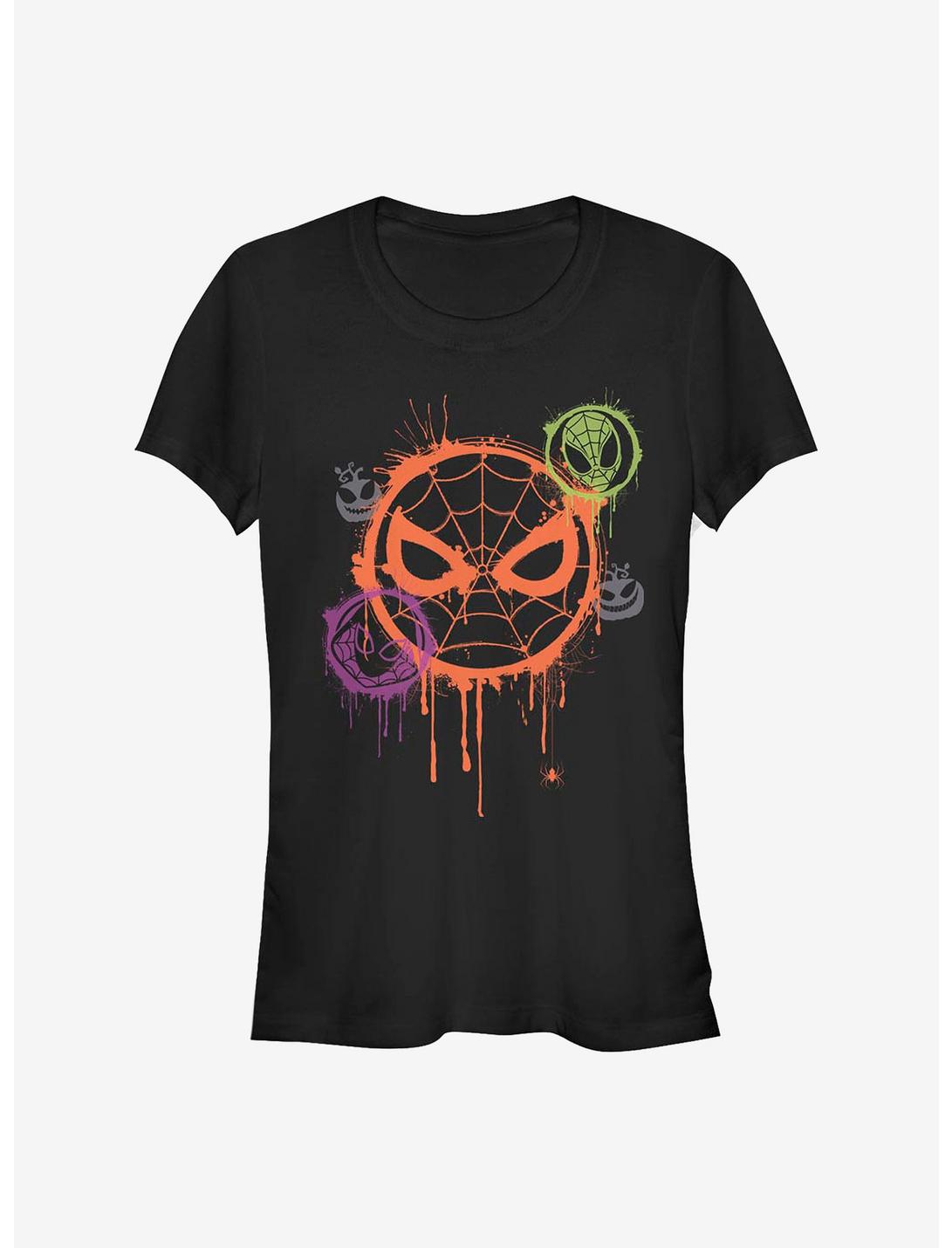 T-shirt Fille Marvel Avengers Spooky Spider Pochoir