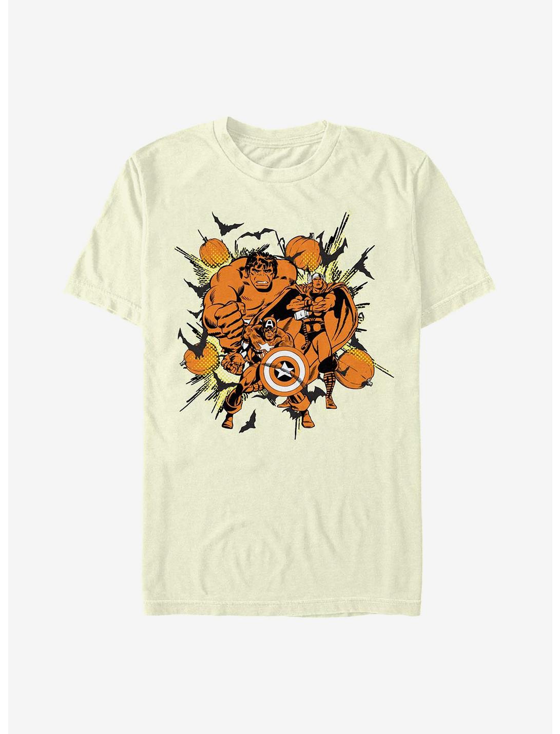 T-shirt Citrouille Groupe Avengers Marvel