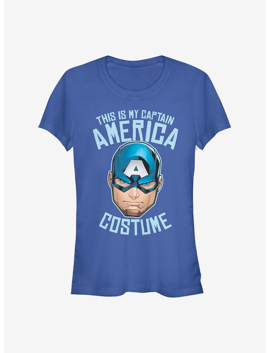 T-shirt Fille Costume Captain America Marvel
