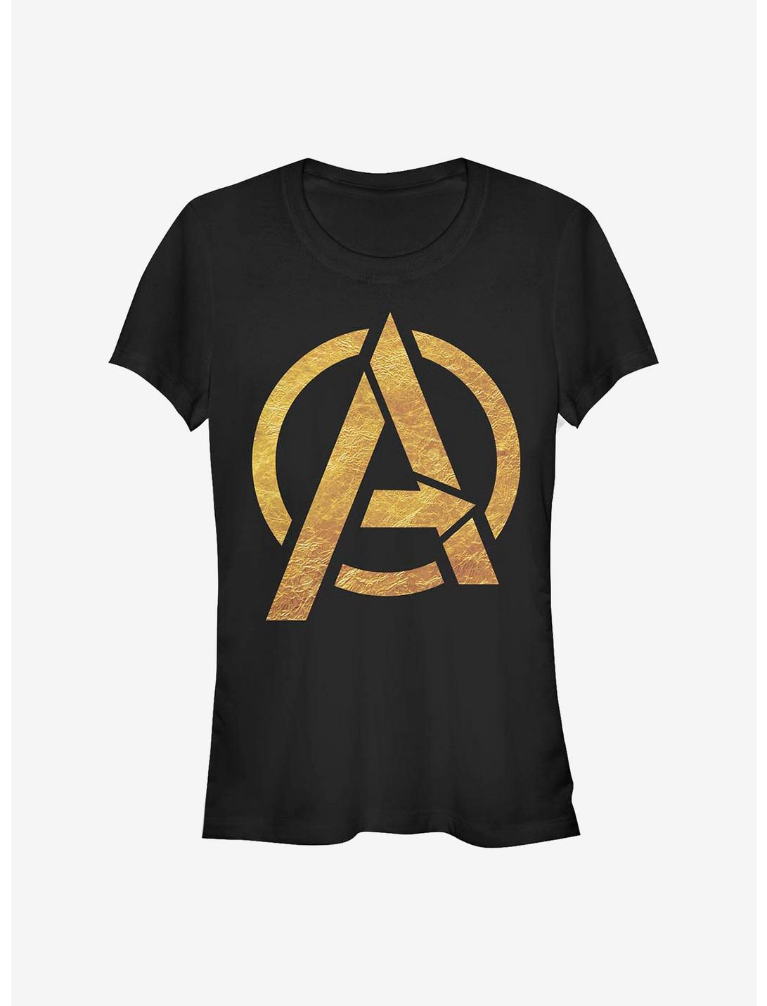 T-shirt Fille Avengers Logo Doré Marvel Avengers