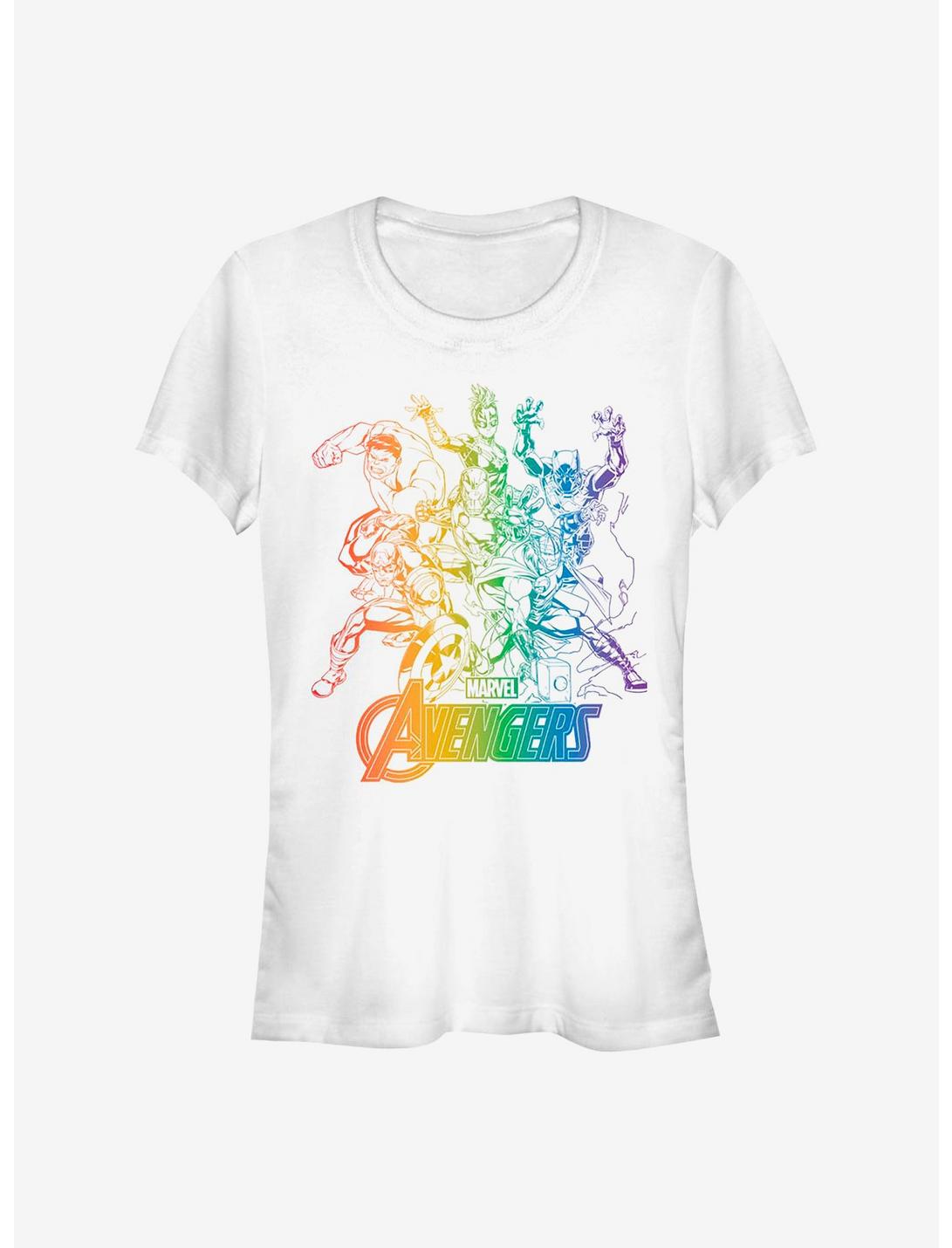 Marvel Avengers Rainbow Avengers Girls T-Shirt