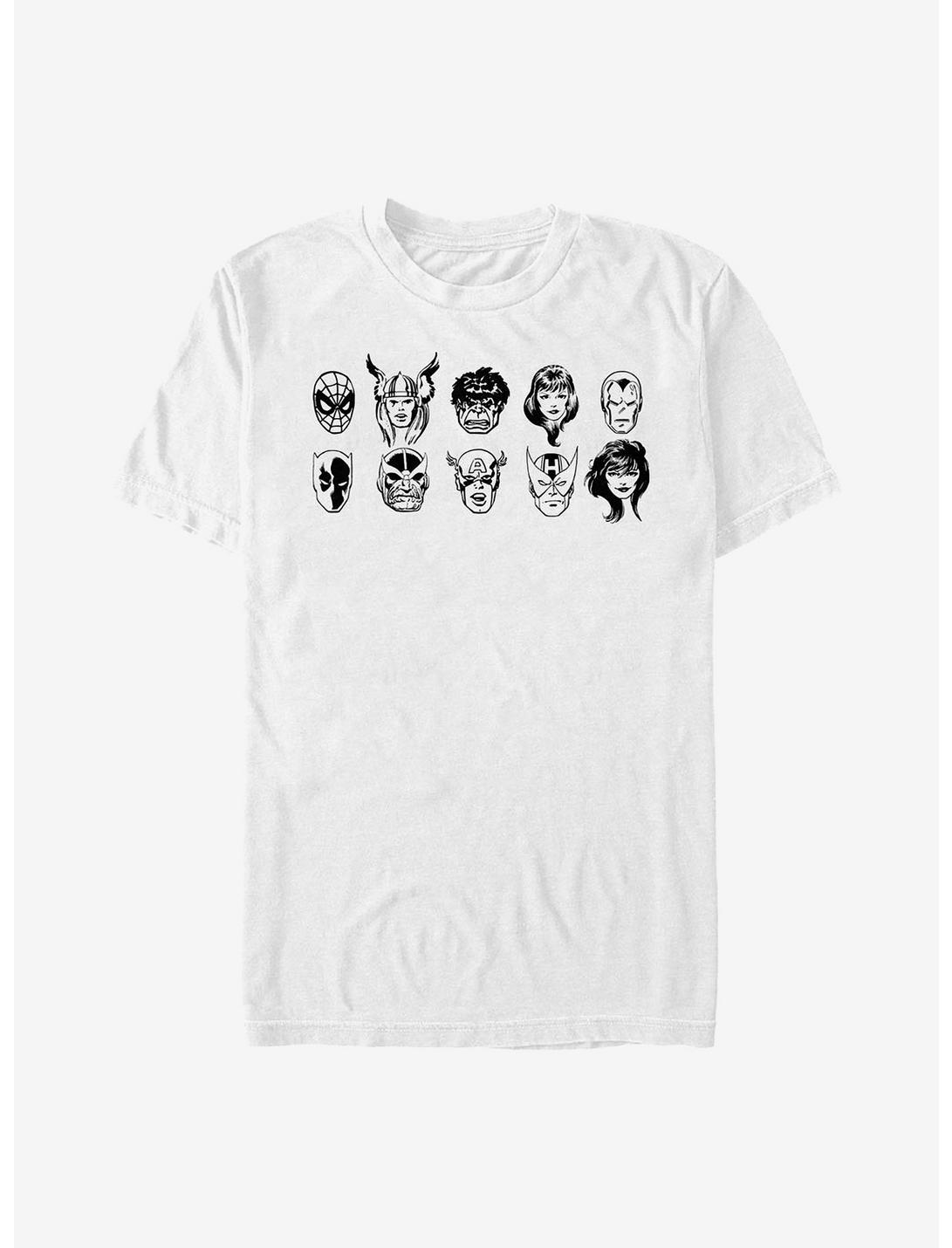 T-shirt Encre Héros Marvel Avengers