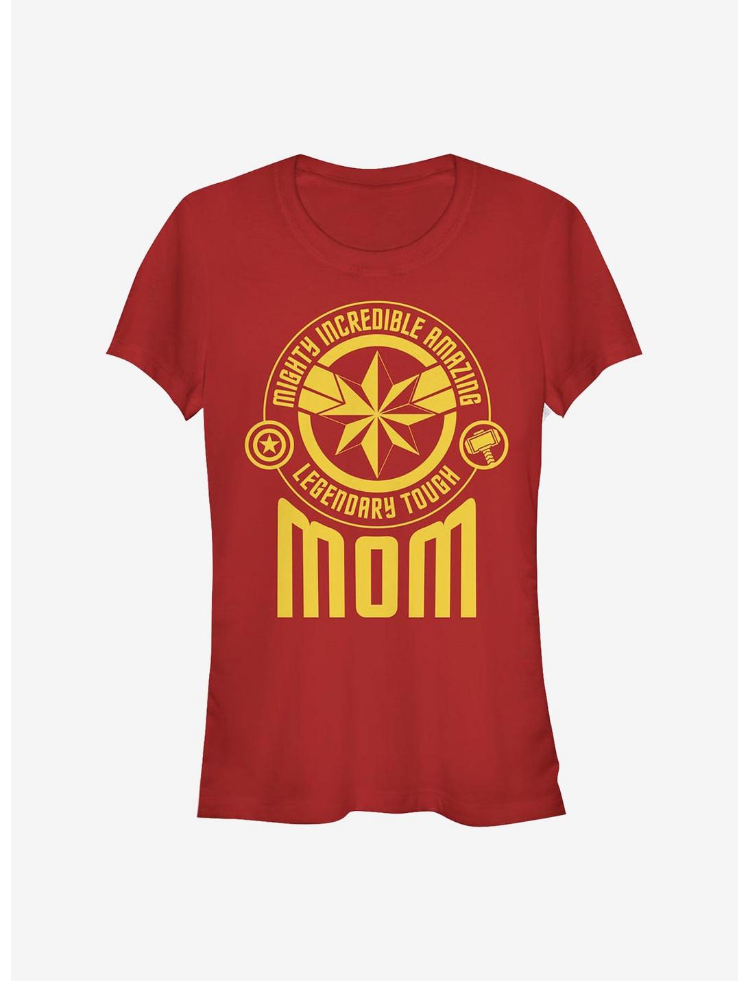 T-shirt Fille Badges Ton sur Ton Maman Marvel Avengers