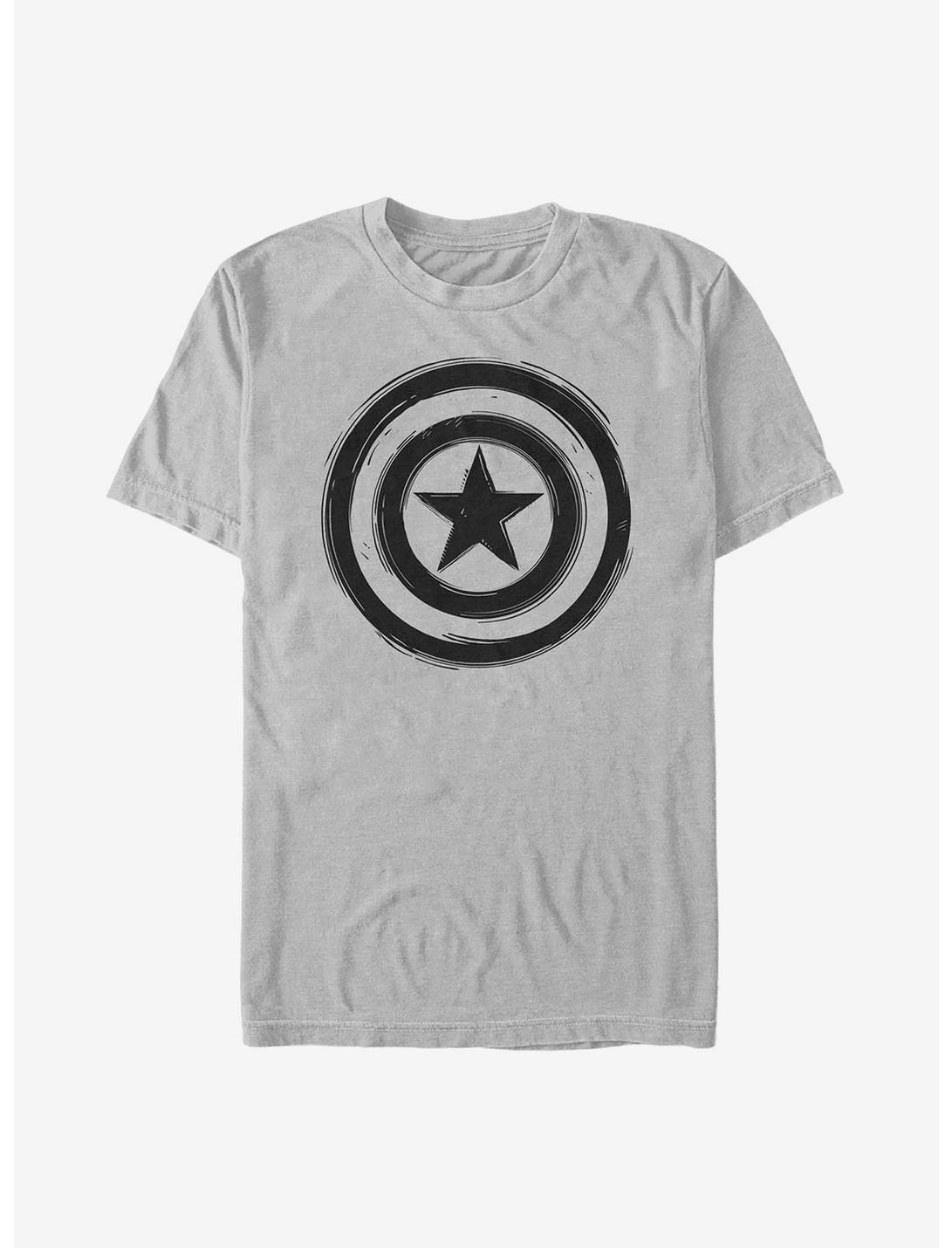 Marvel Captain America Woodcut Cap America T-Shirt
