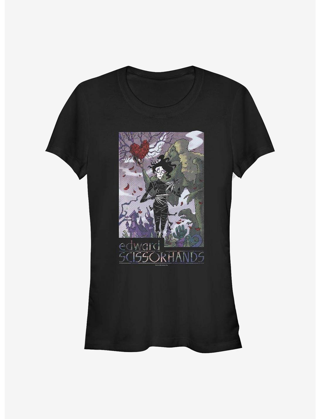 Edward Scissorhands Dotted Art Girls T-Shirt