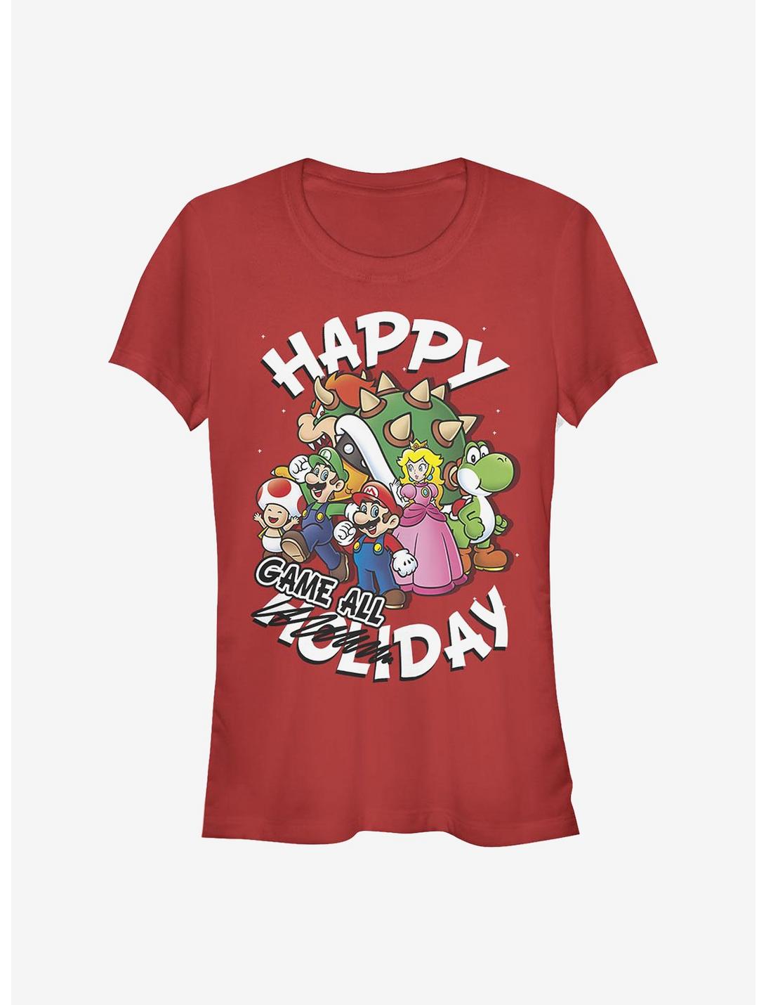 Nintendo Mario Happy Game Day Girls T-Shirt