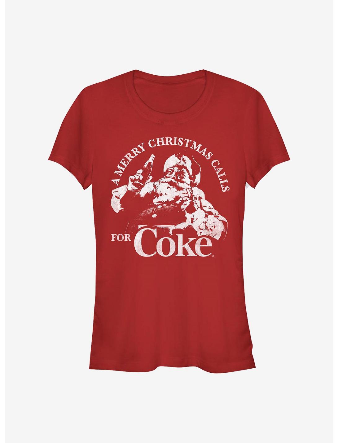 Coke A Merry Christmas Calls Comp Girls T-Shirt