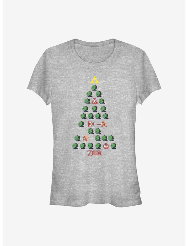 Nintendo The Legend Of Zelda Christmas Tree Girls T-Shirt