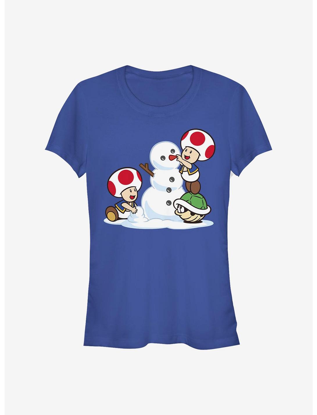 T-shirt pour filles Nintendo Mario Toad givré