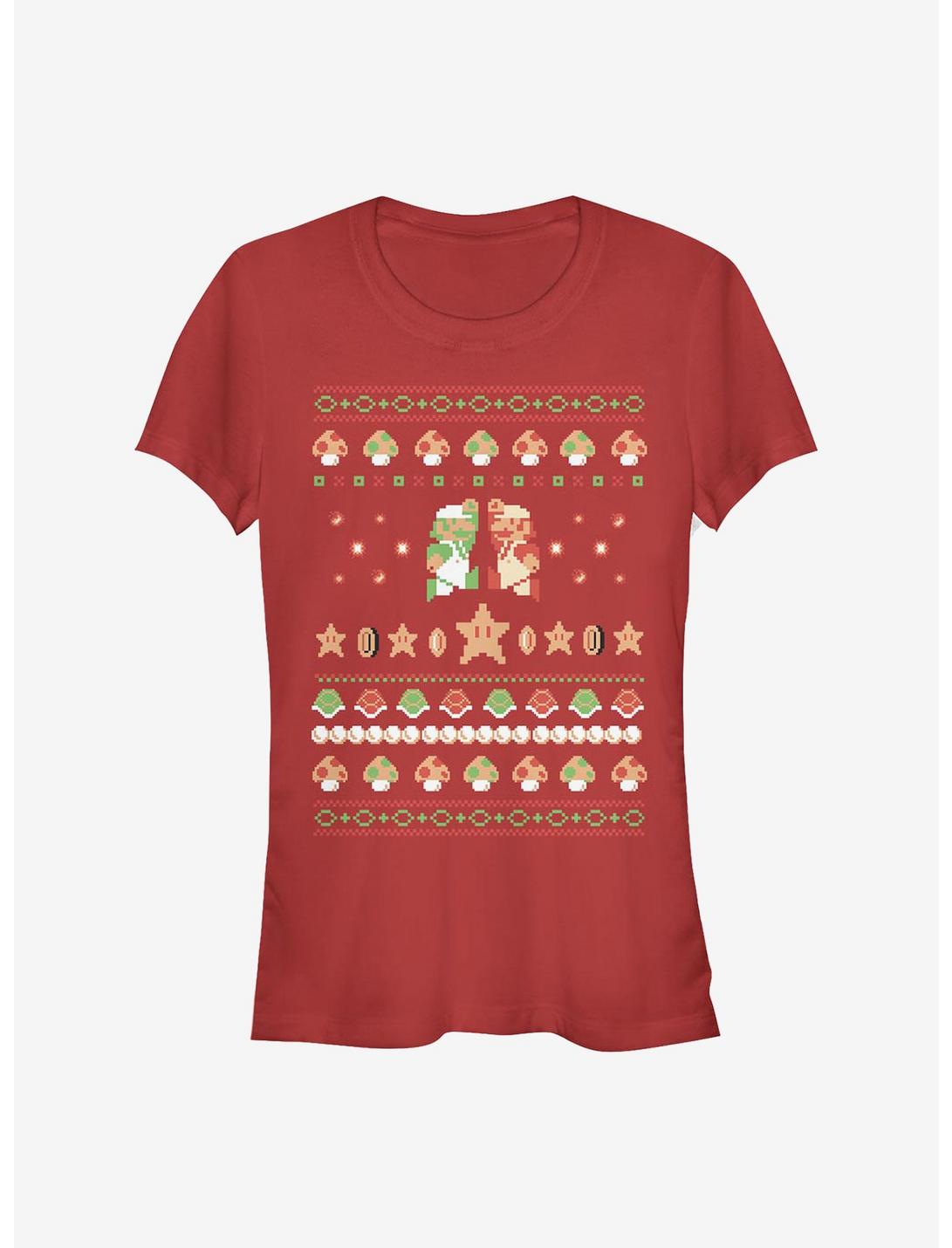 Nintendo Mario Holiday Friendship Girls T-Shirt