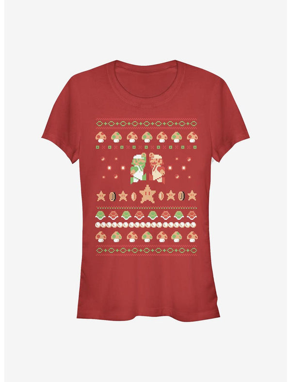 Nintendo Mario Holiday Friendship Girls T-Shirt