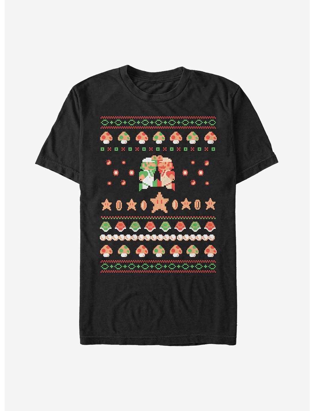 T-shirt Amis de Nintendo Mario pour les Fêtes