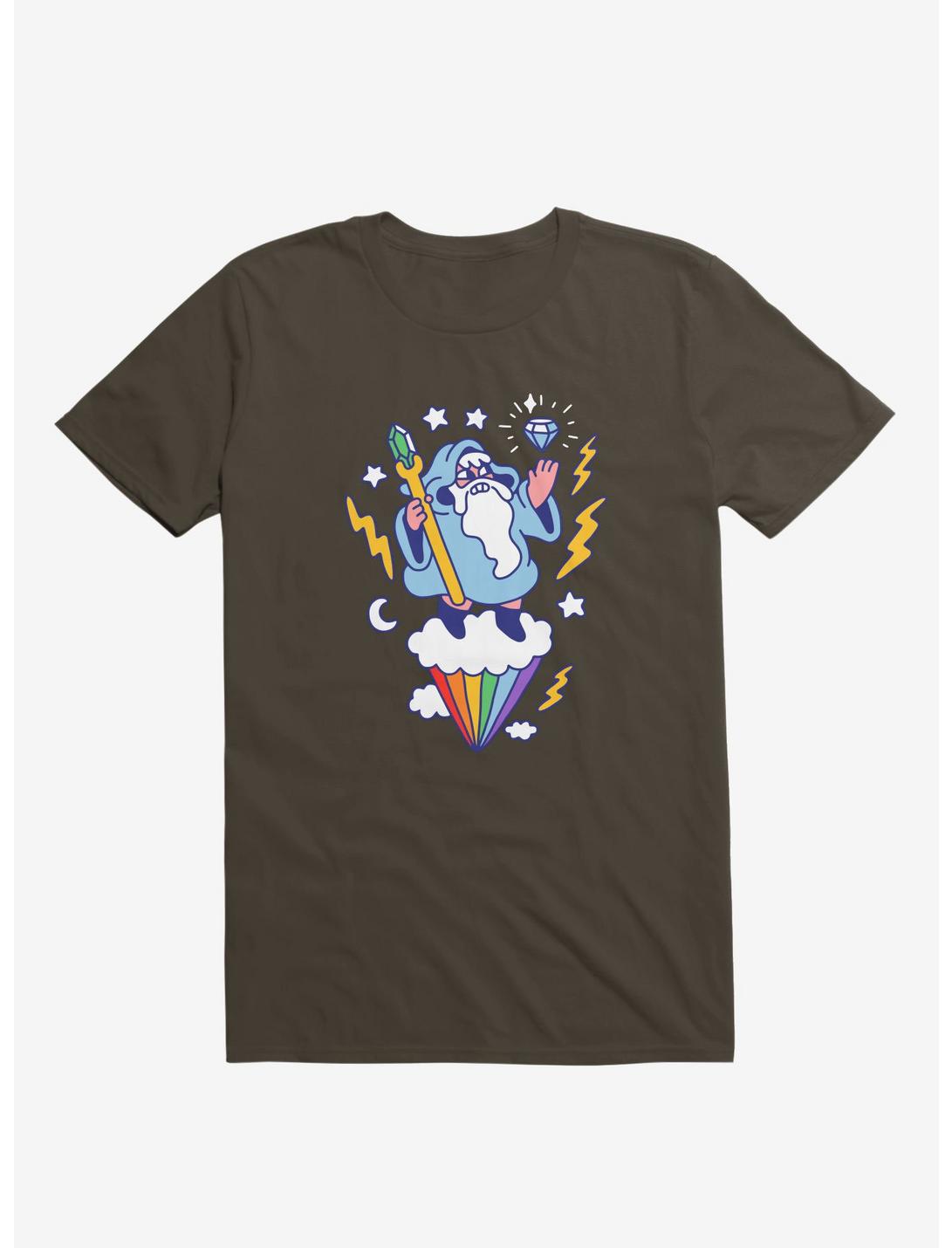 Wizard In The Sky Brown T-Shirt