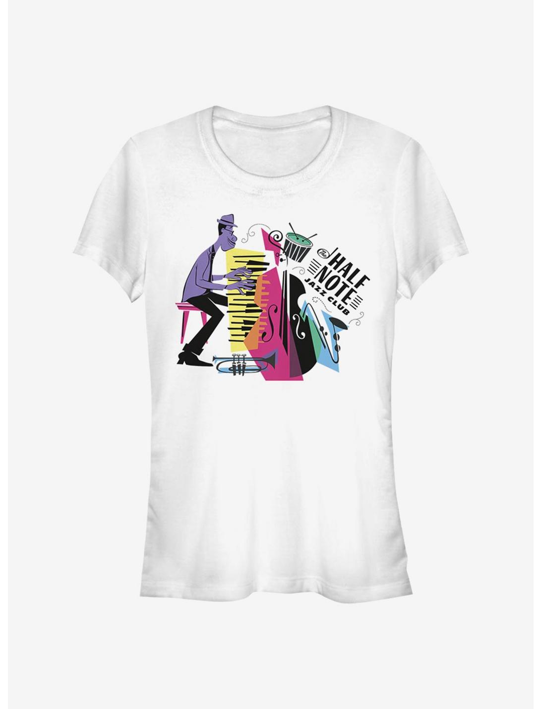 Disney Pixar Soul Half Note Jazz Club Badge Girls T-Shirt