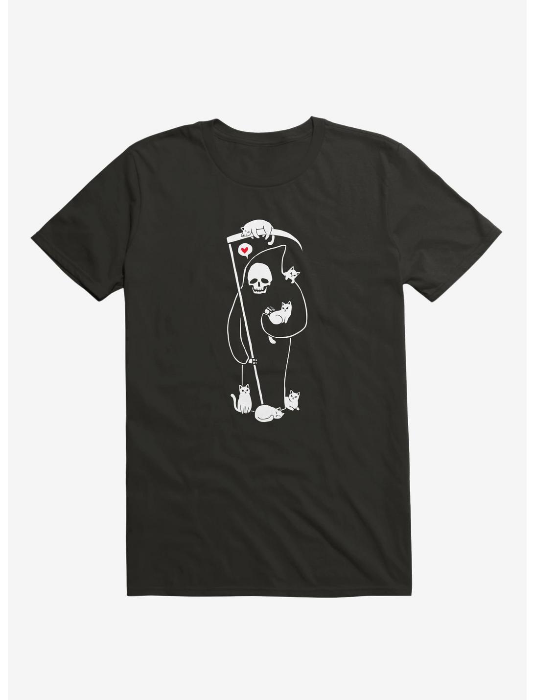 Death Is A Cat Person Black T-Shirt