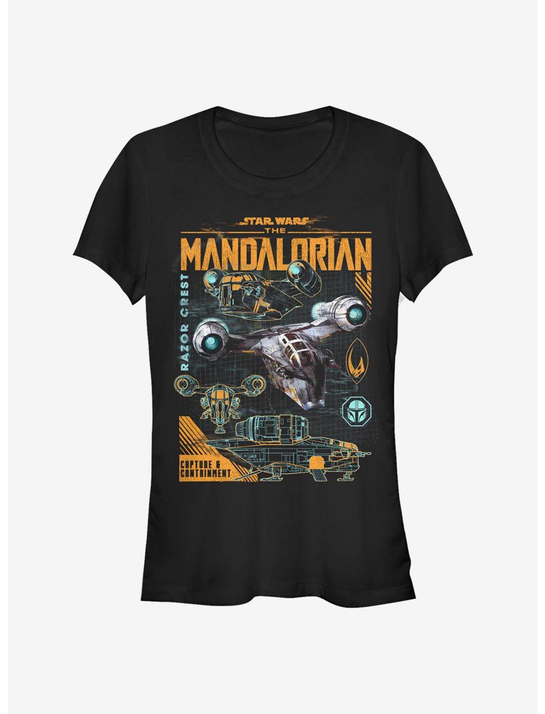 T-shirt Fille Star Wars The Mandalorian Le Blason du Rasoir