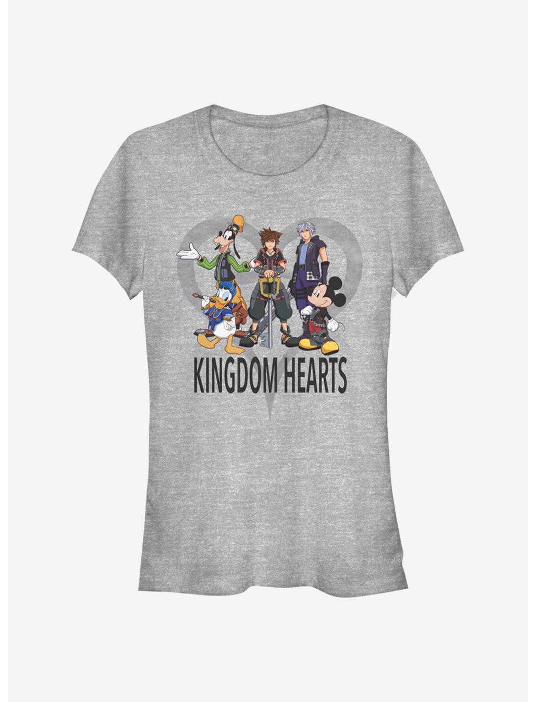 Disney Kingdom Hearts Heart Background Girls T-Shirt