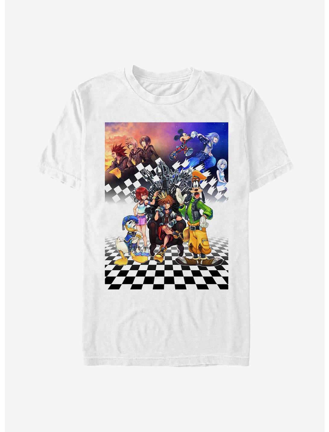 Disney Kingdom Hearts Group Checkers T-Shirt