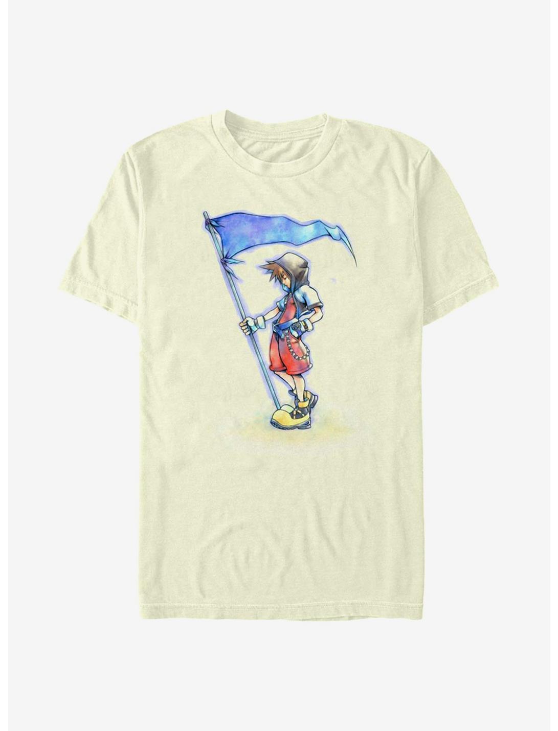 Disney Kingdom Hearts Sora With Flag T-Shirt