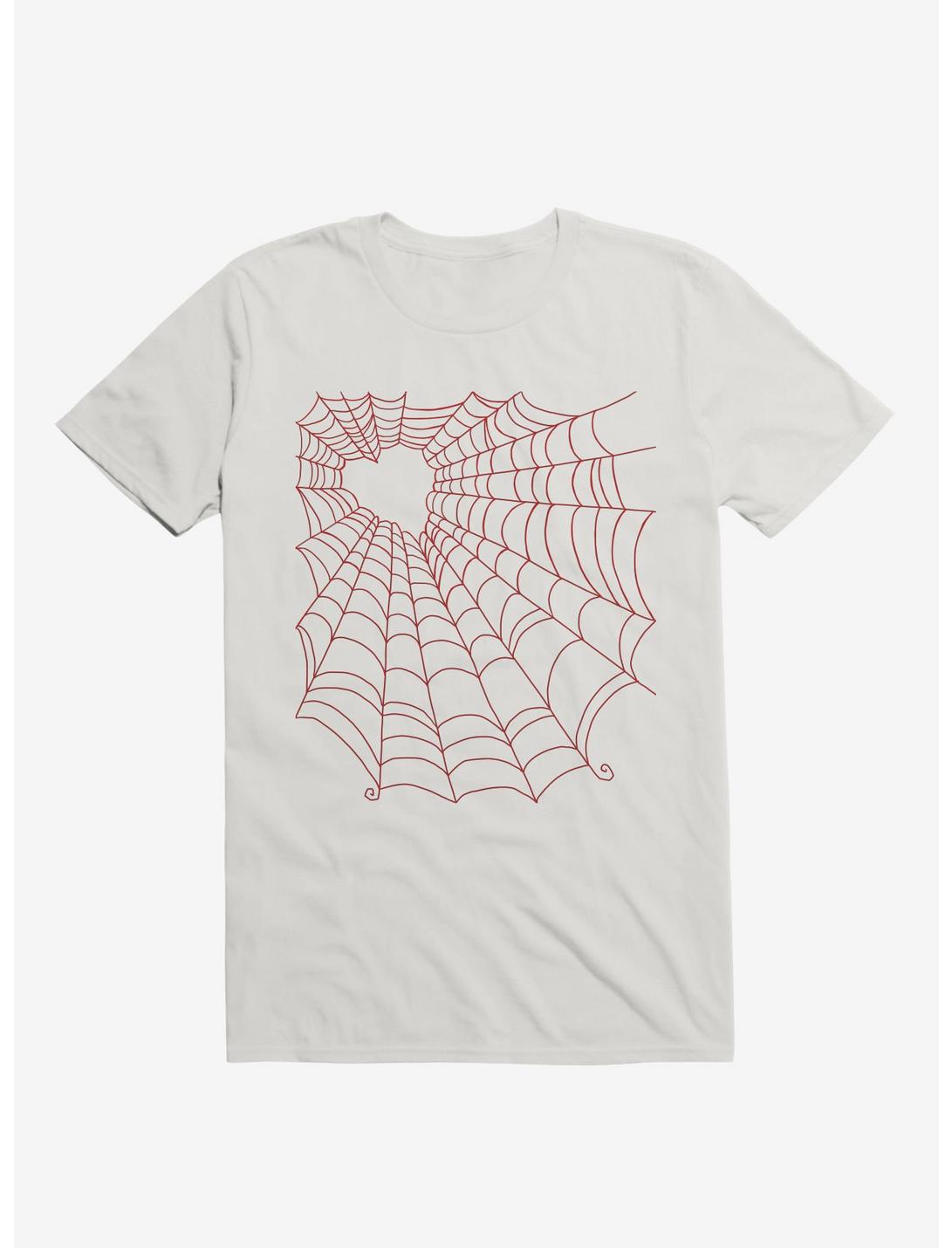 Caught You In My Red Hearted Web White T-Shirt