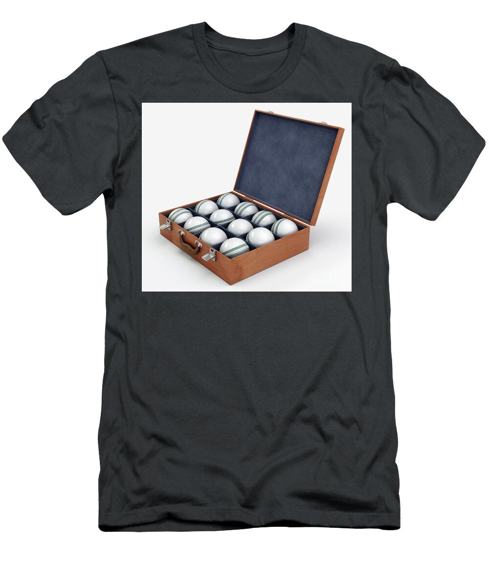 15 Cricket Balls in Display Box Allan Swart T-Shirt