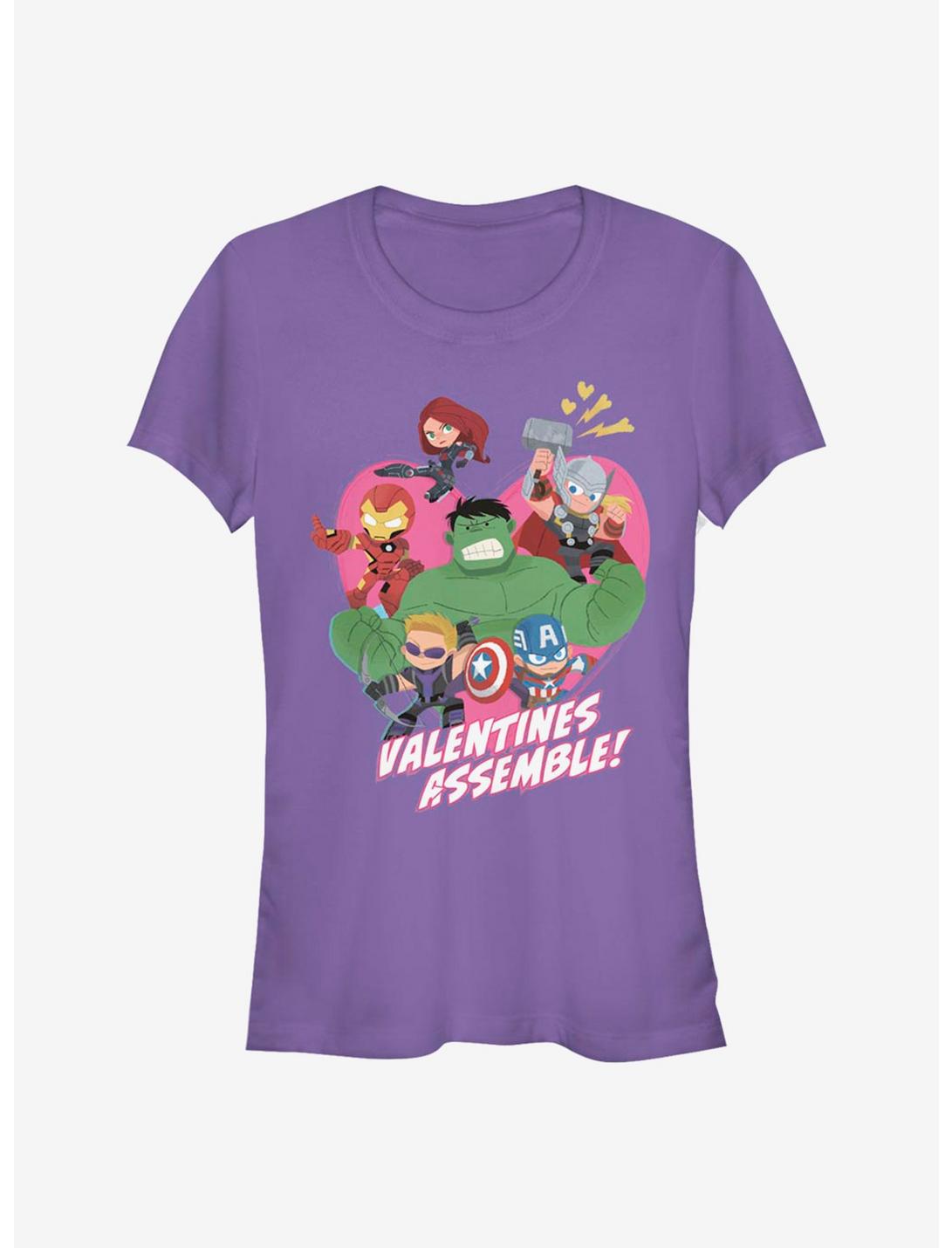 Marvel Avengers Valentines Assemble Girls T-Shirt