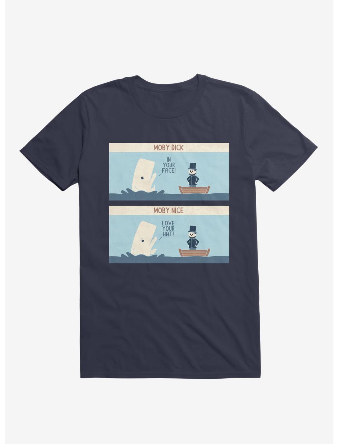 Moby Dick Moby Nice Navy Blue T-Shirt
