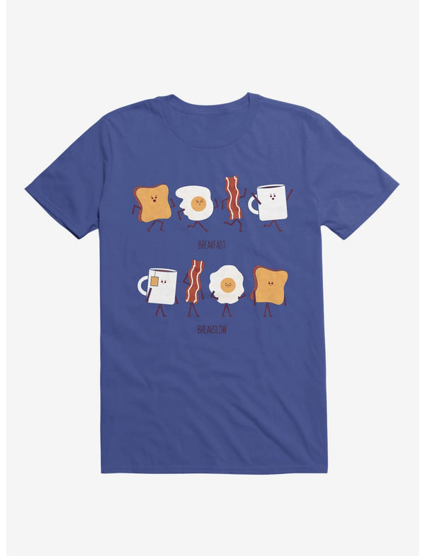 Opposites Breakfast Breakslow Royal Blue T-Shirt