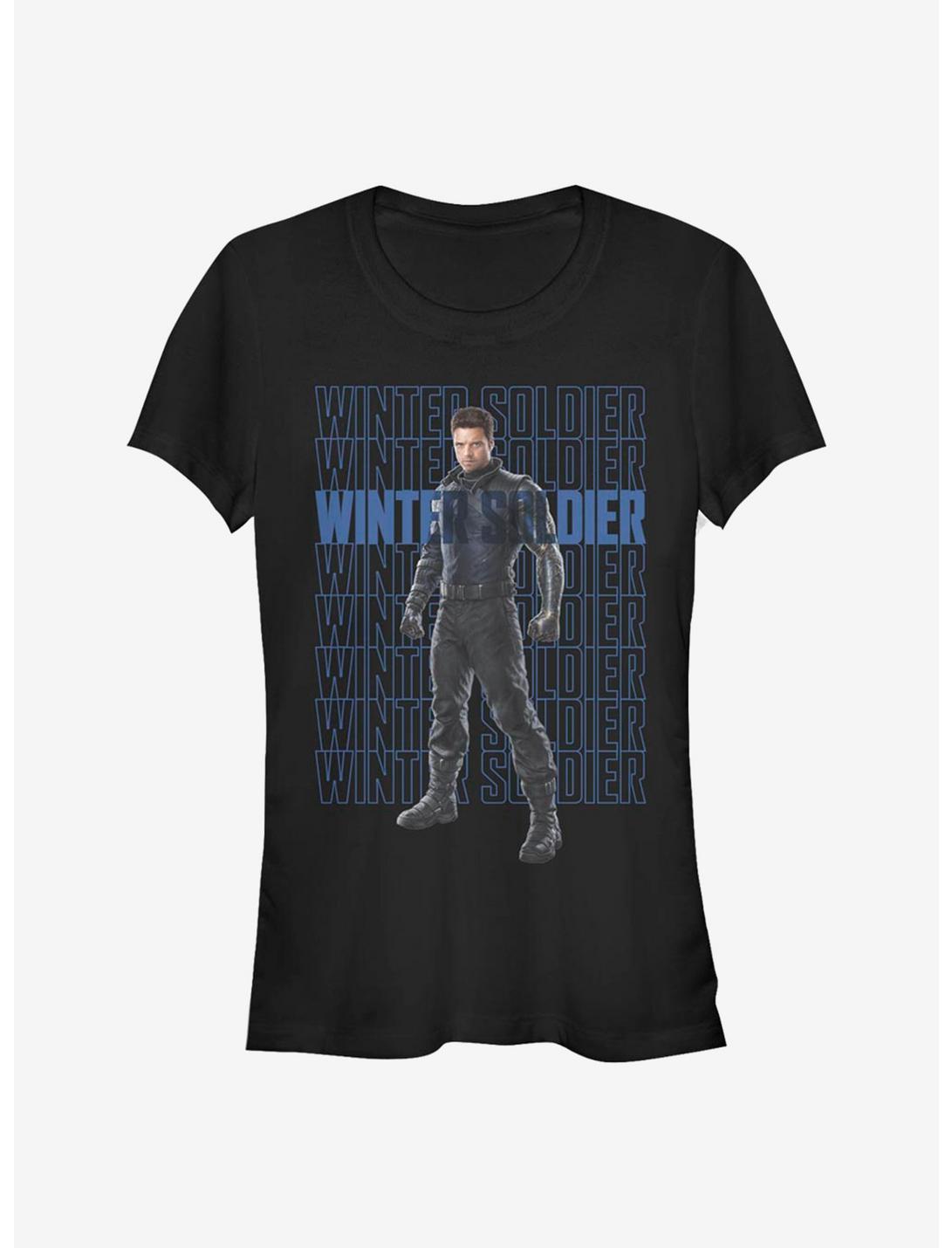 Marvel The Falcon And The Winter Soldier Winter Soldier Repeating Girls T-Shirt