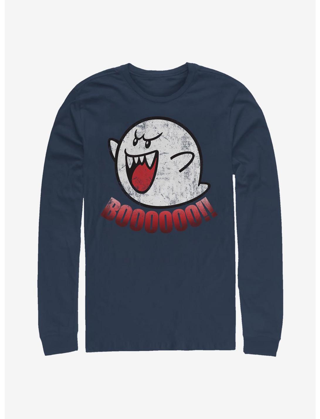 Super Mario Boo Ghost Long-Sleeve T-Shirt