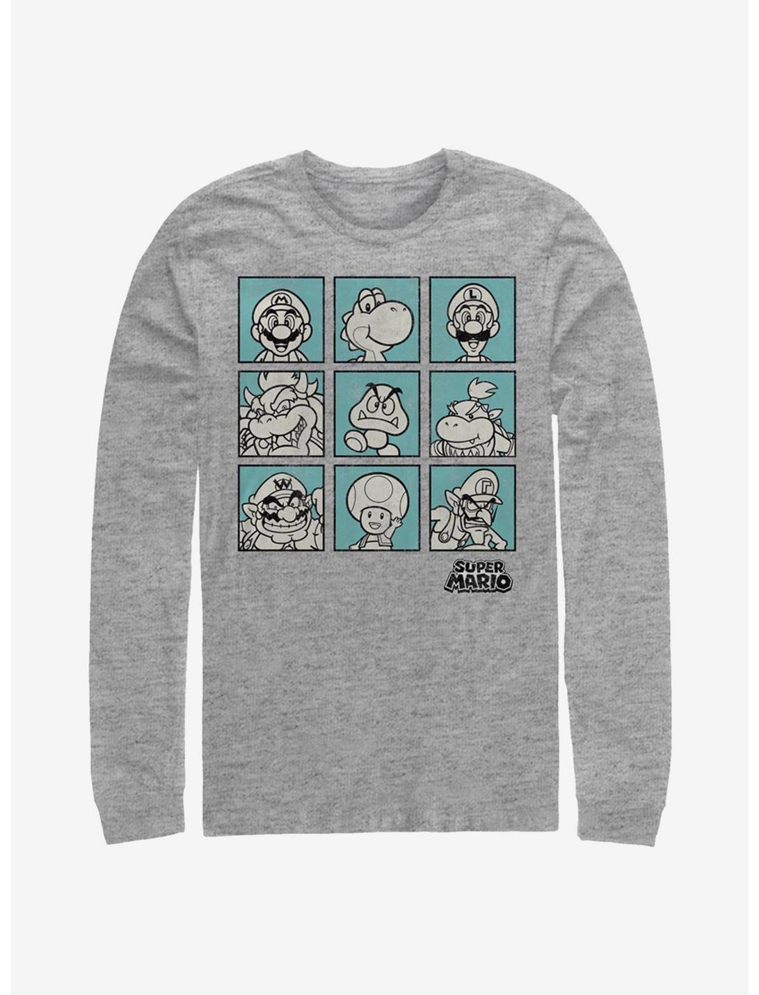Super Mario Box Seats Long-Sleeve T-Shirt