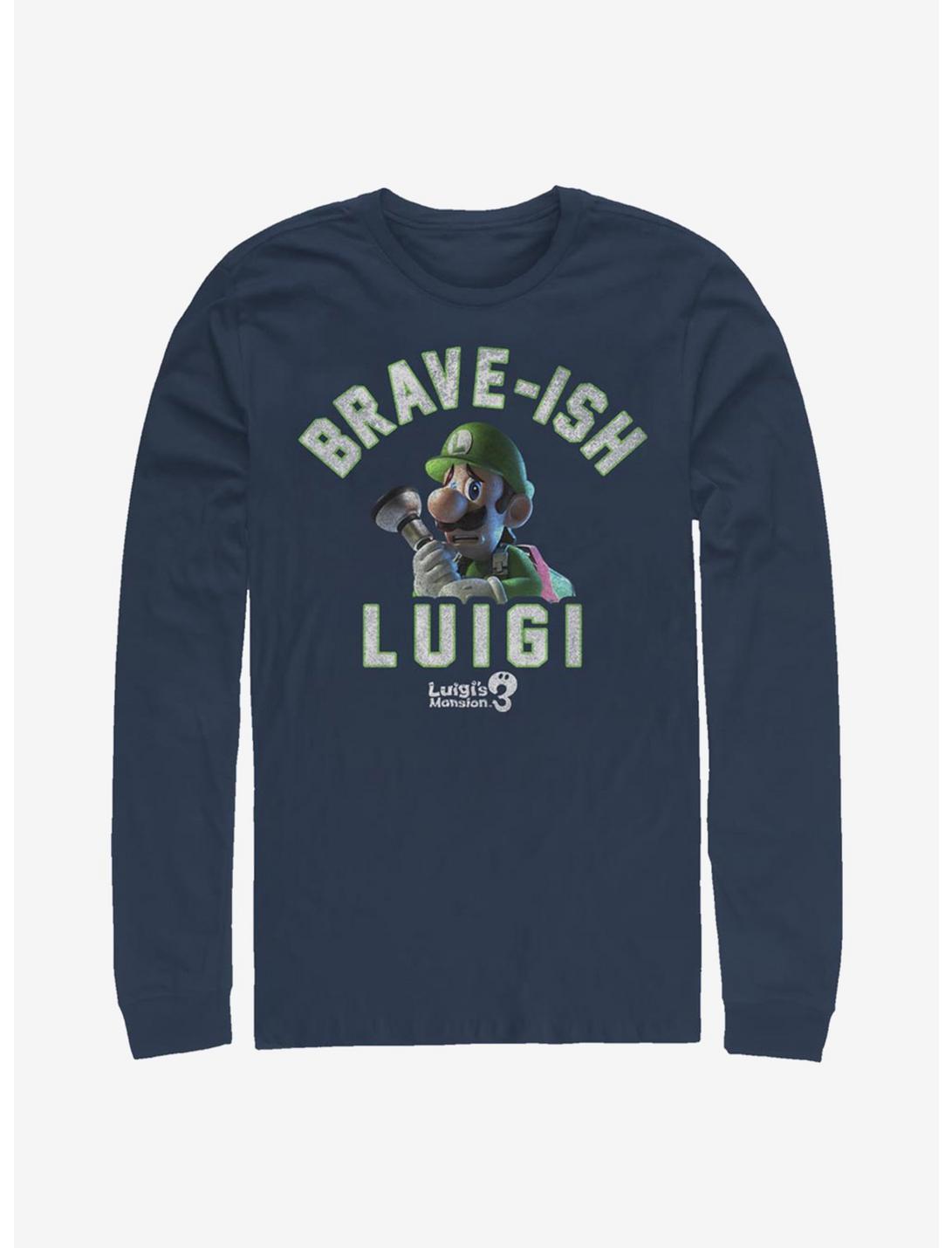 Super Mario Brave-Ish Luigi Long-Sleeve T-Shirt