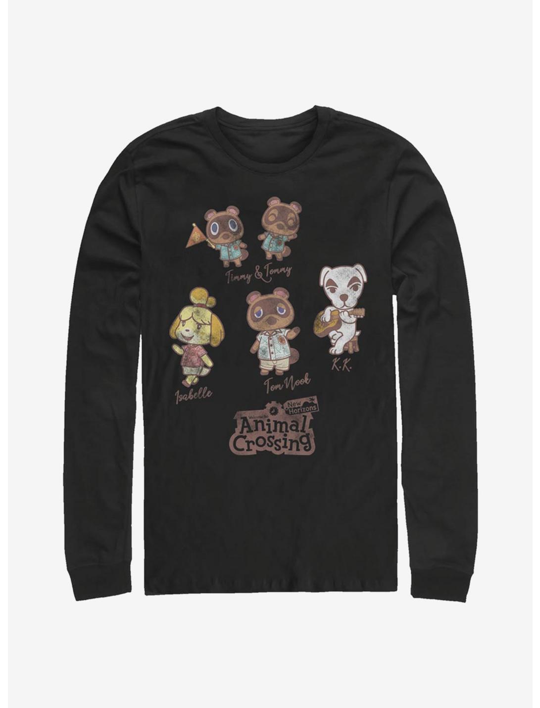 T-shirt à manches longues motif personnages d'Animal Crossing