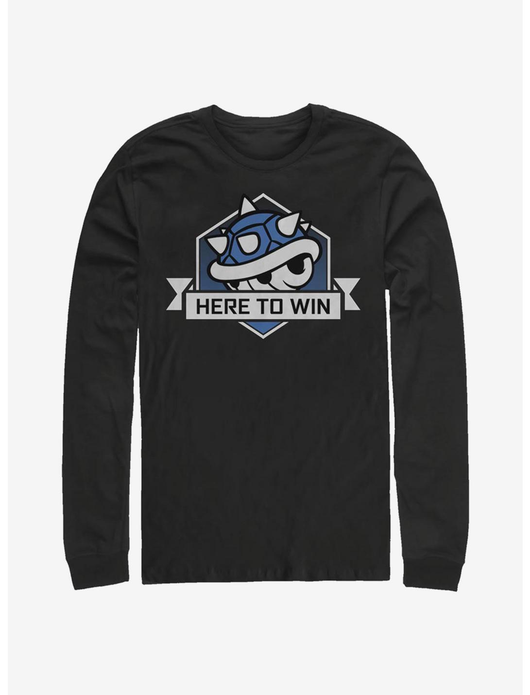 Super Mario Here To Win Long-Sleeve T-Shirt