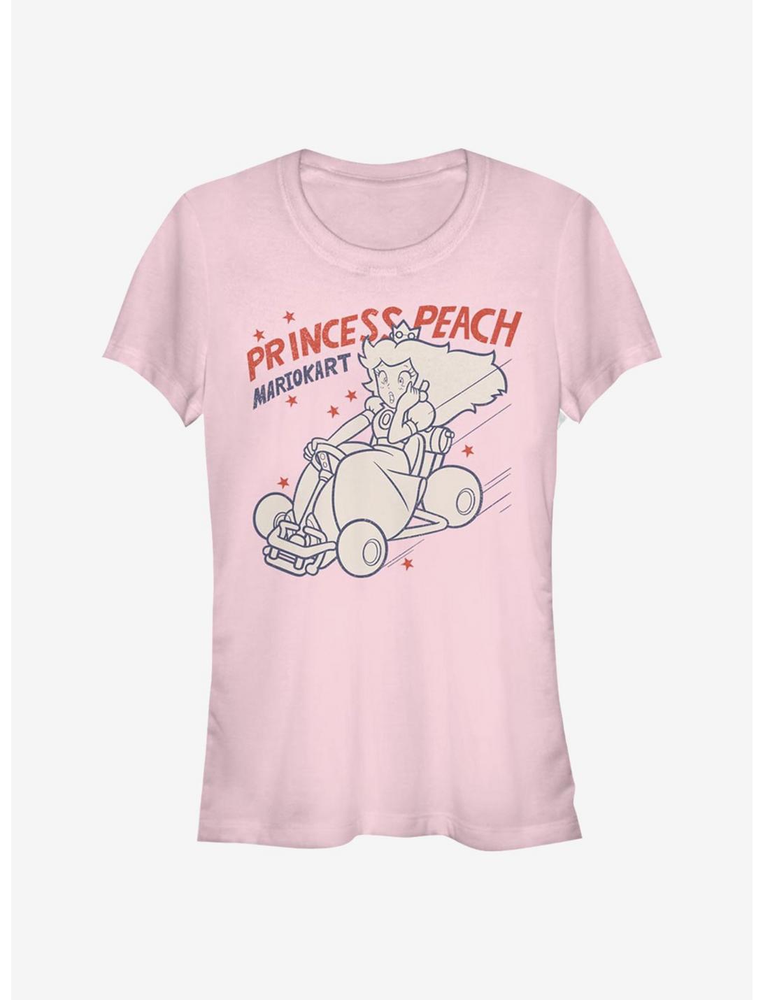 Super Mario Peach Kart Girls T-Shirt