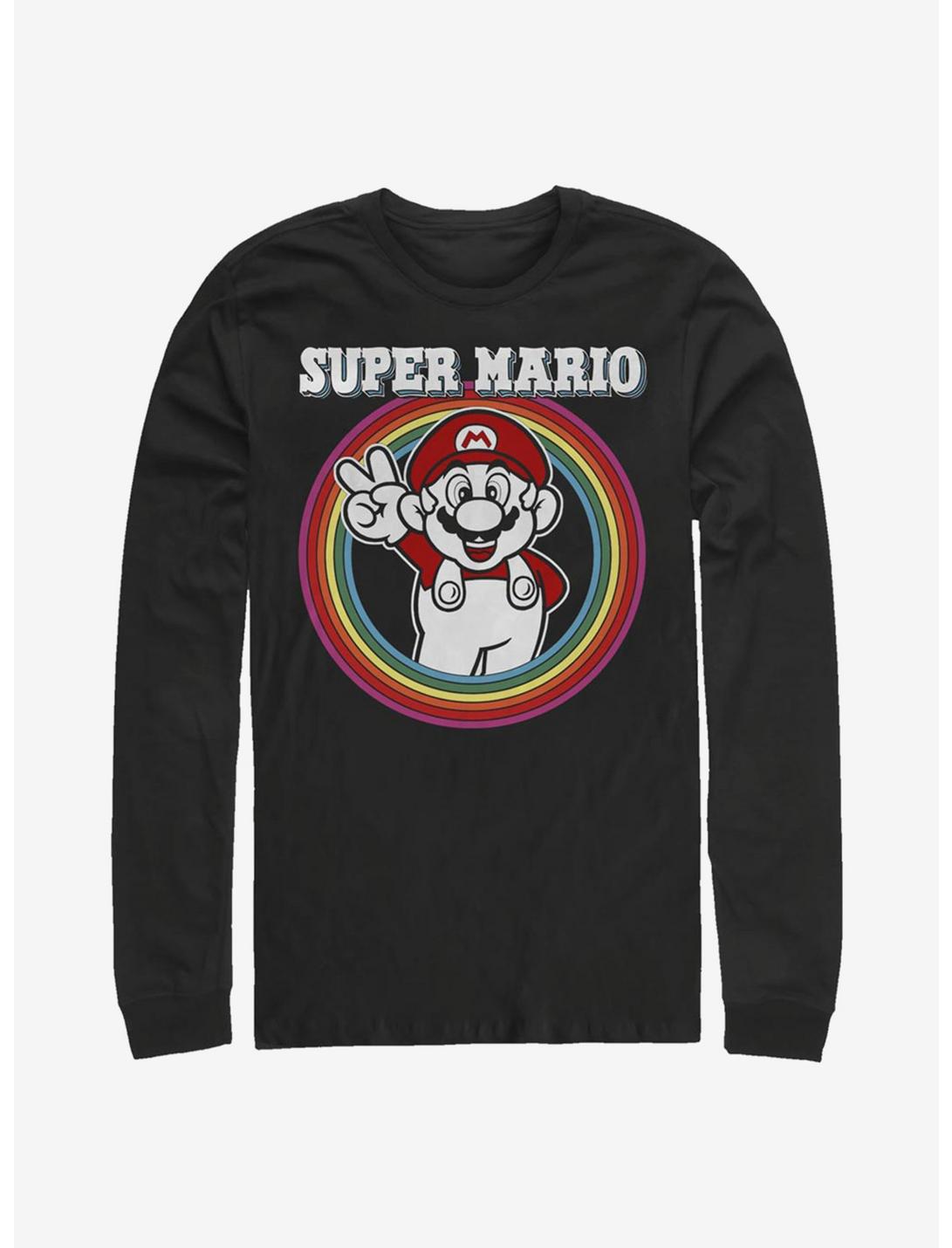 Super Mario Rainbow Mario Long-Sleeve T-Shirt