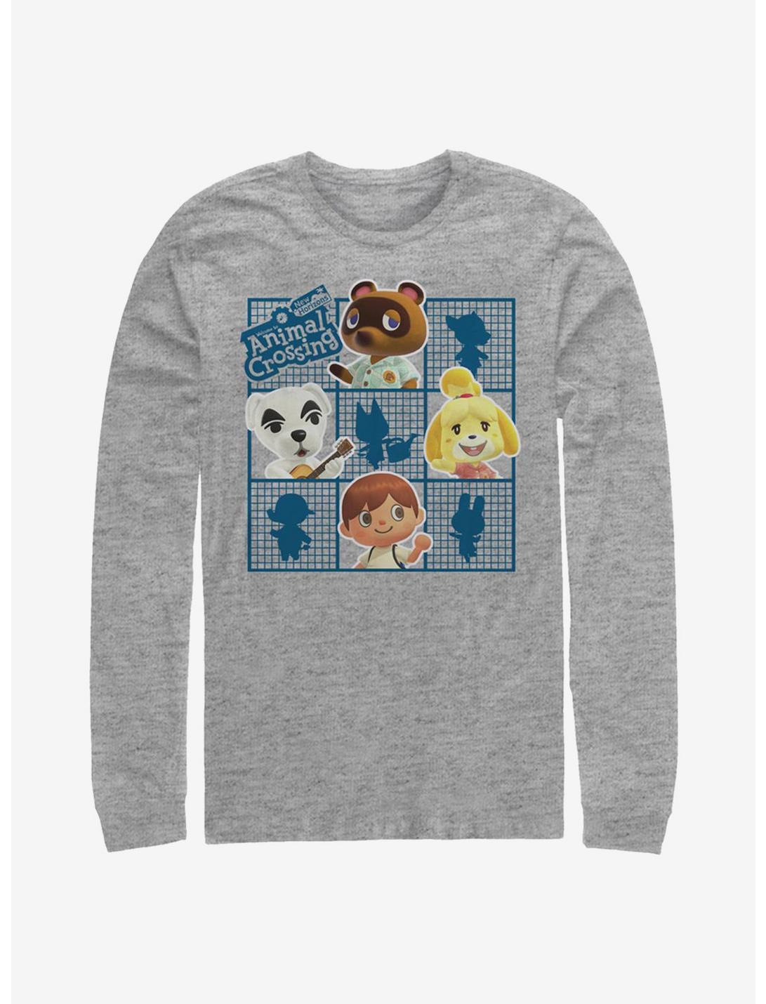 Animal Crossing Character Grid Long-Sleeve T-Shirt