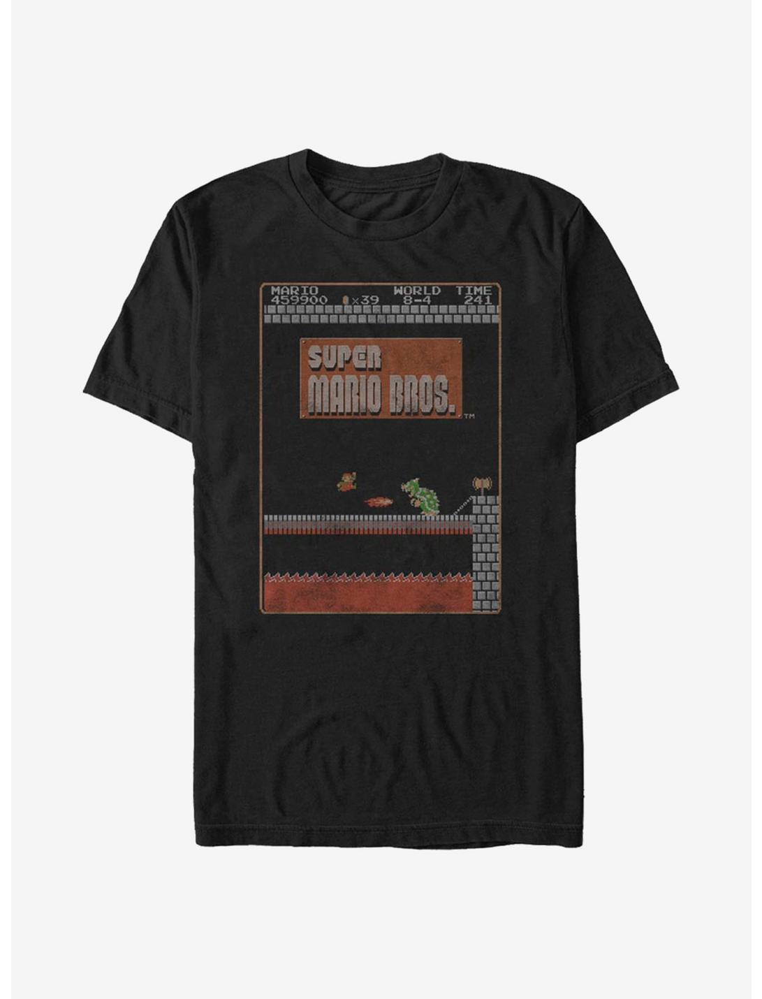 T-shirt Super Mario Feu CONTRE Bowser