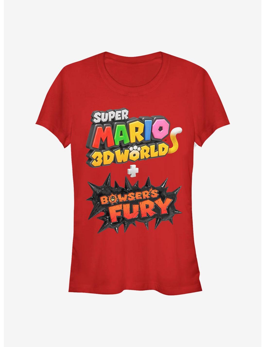 Super Mario 3D Bowsers Fury Logo Girls T-Shirt