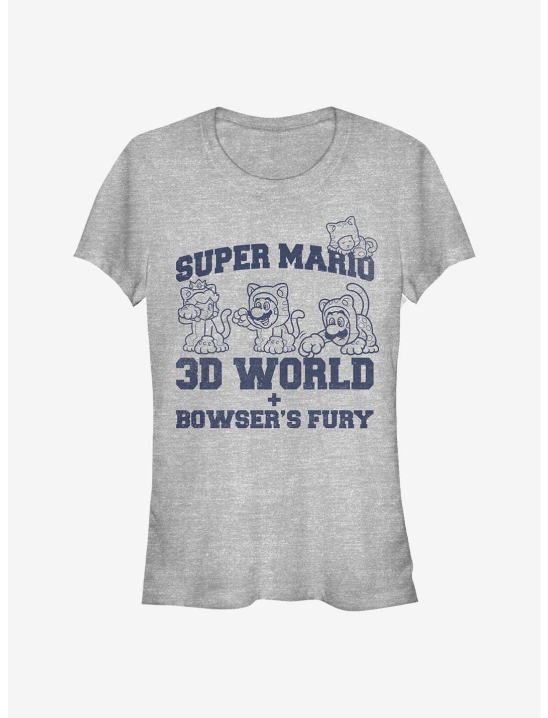 Super Mario 3D World Collegiate Girls T-Shirt