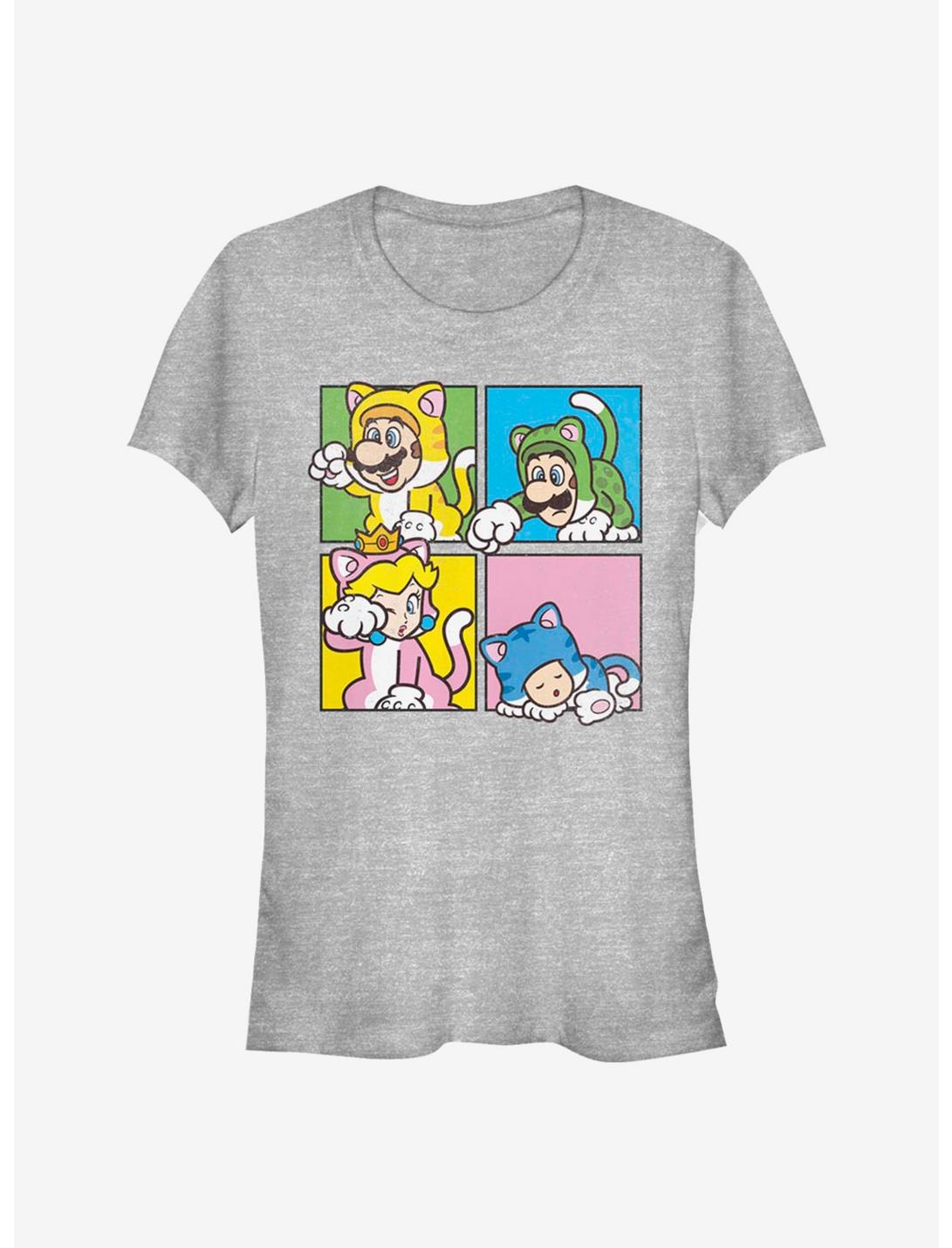 Super Mario 4 Character Boxup Girls T-Shirt