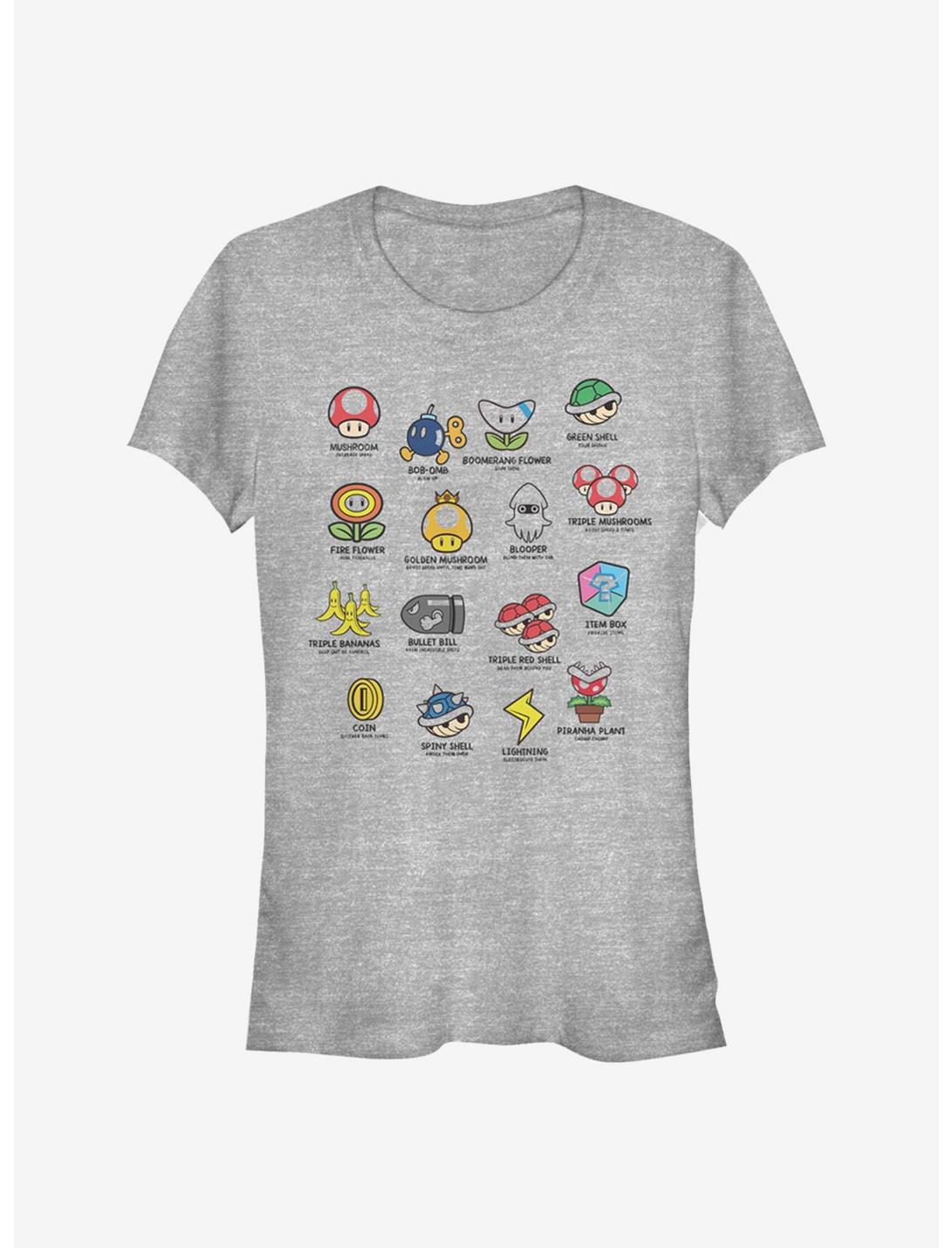 Super Mario Kart Objects Girls T-Shirt