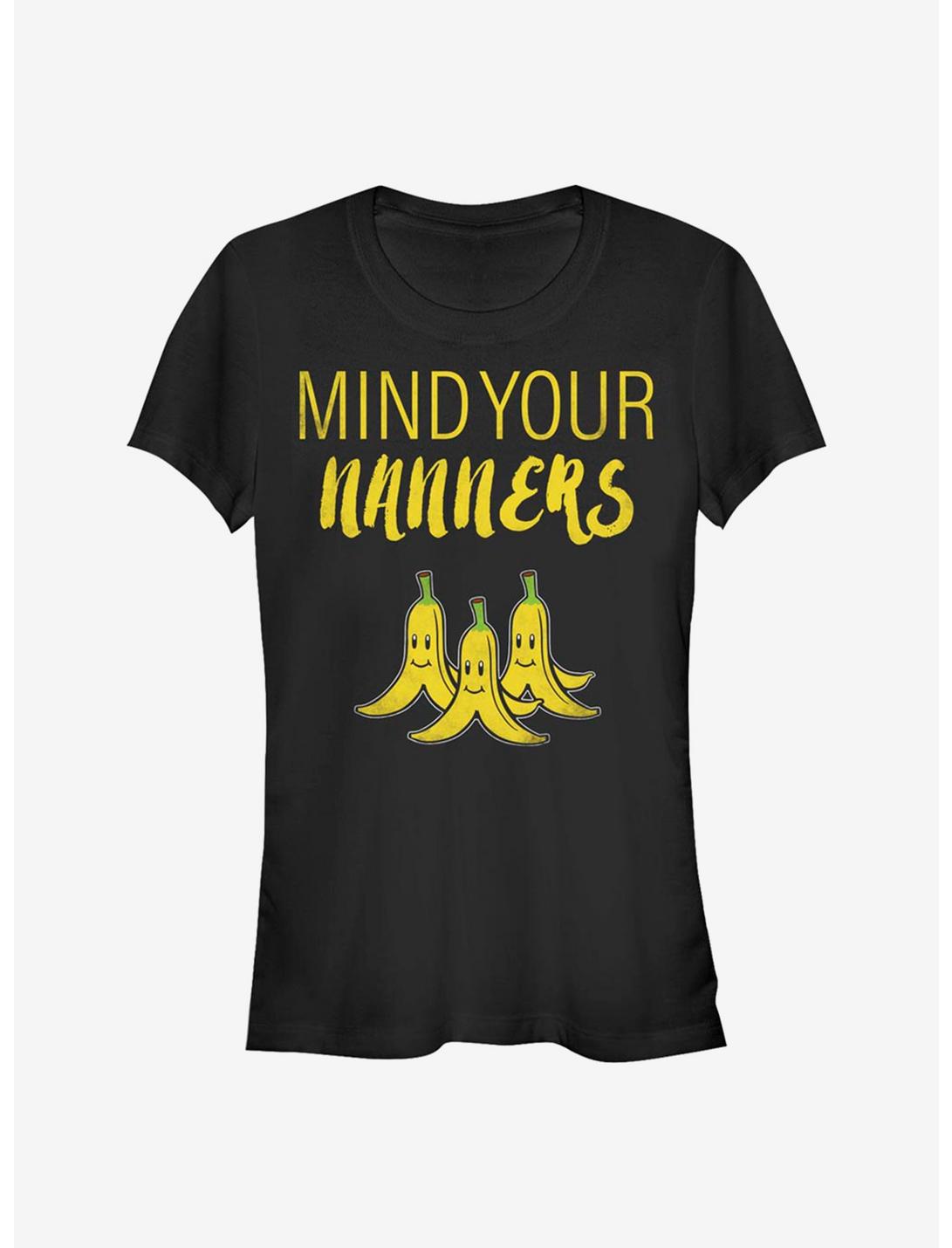 T-shirt pour filles Super Mario avec inscription « Mind Your Nanners »