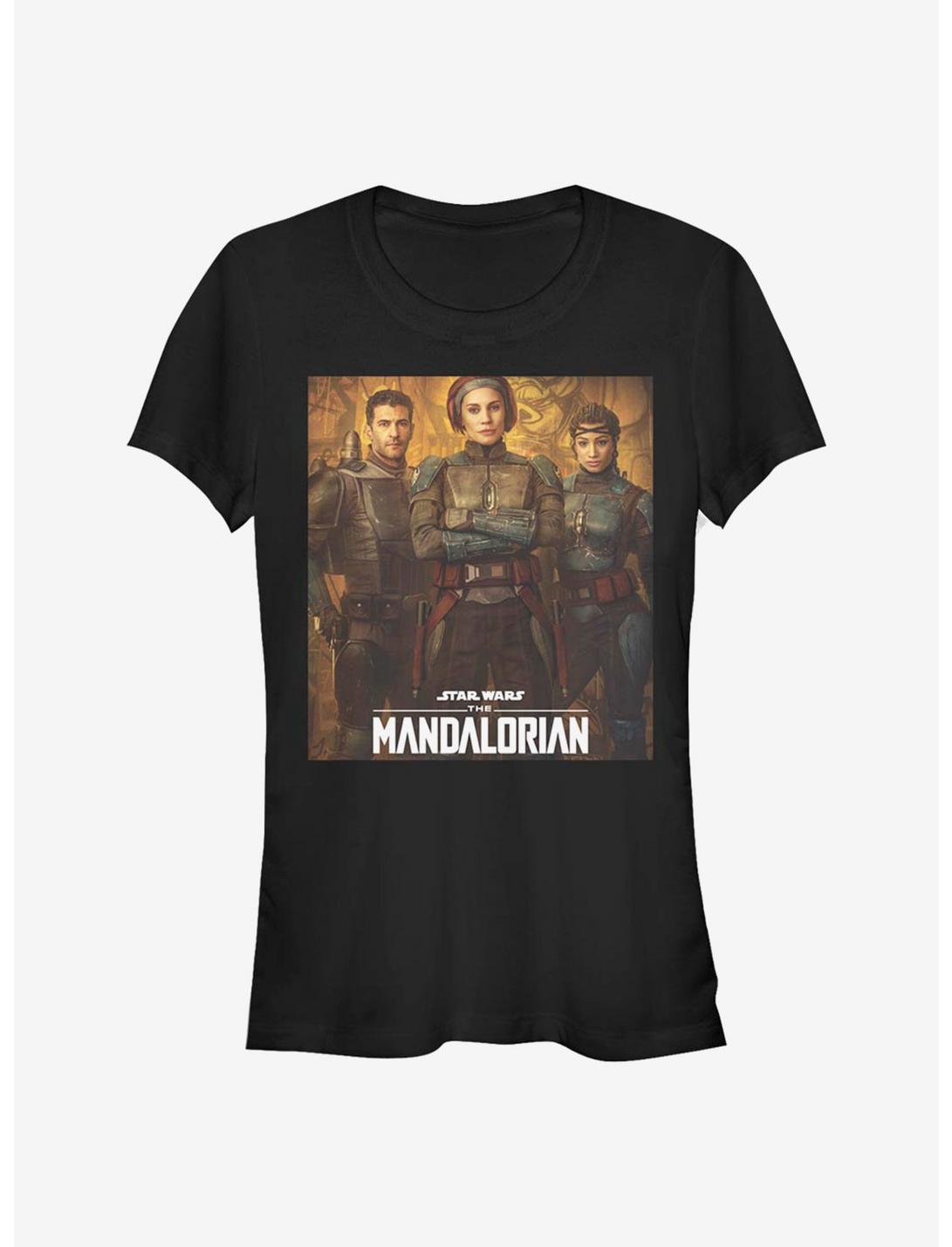 T-shirt Fille Star Wars The Mandalorian Poster Mandalorian Bleu