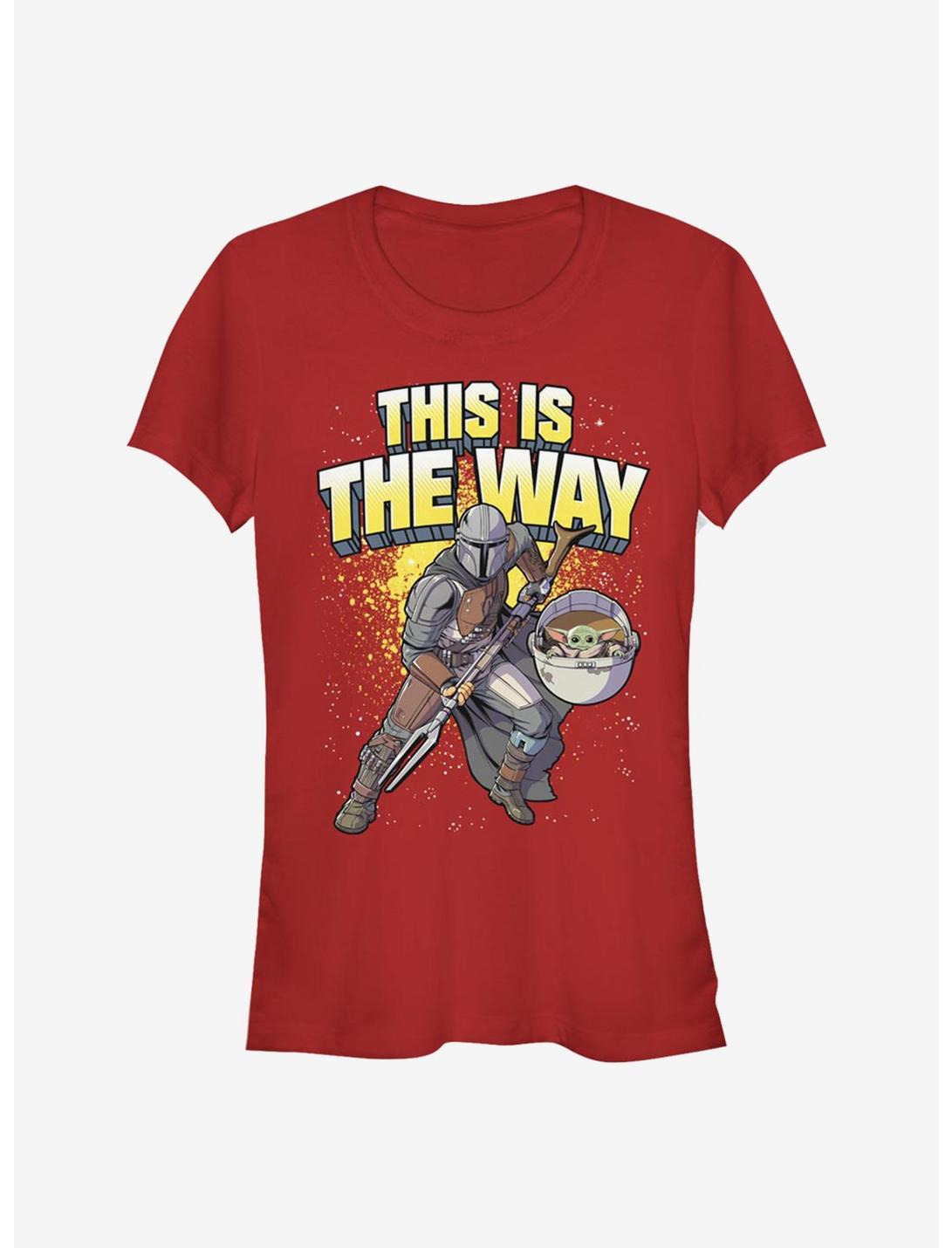 Star Wars The Mandalorian Mando Way Splatter Girls T-Shirt