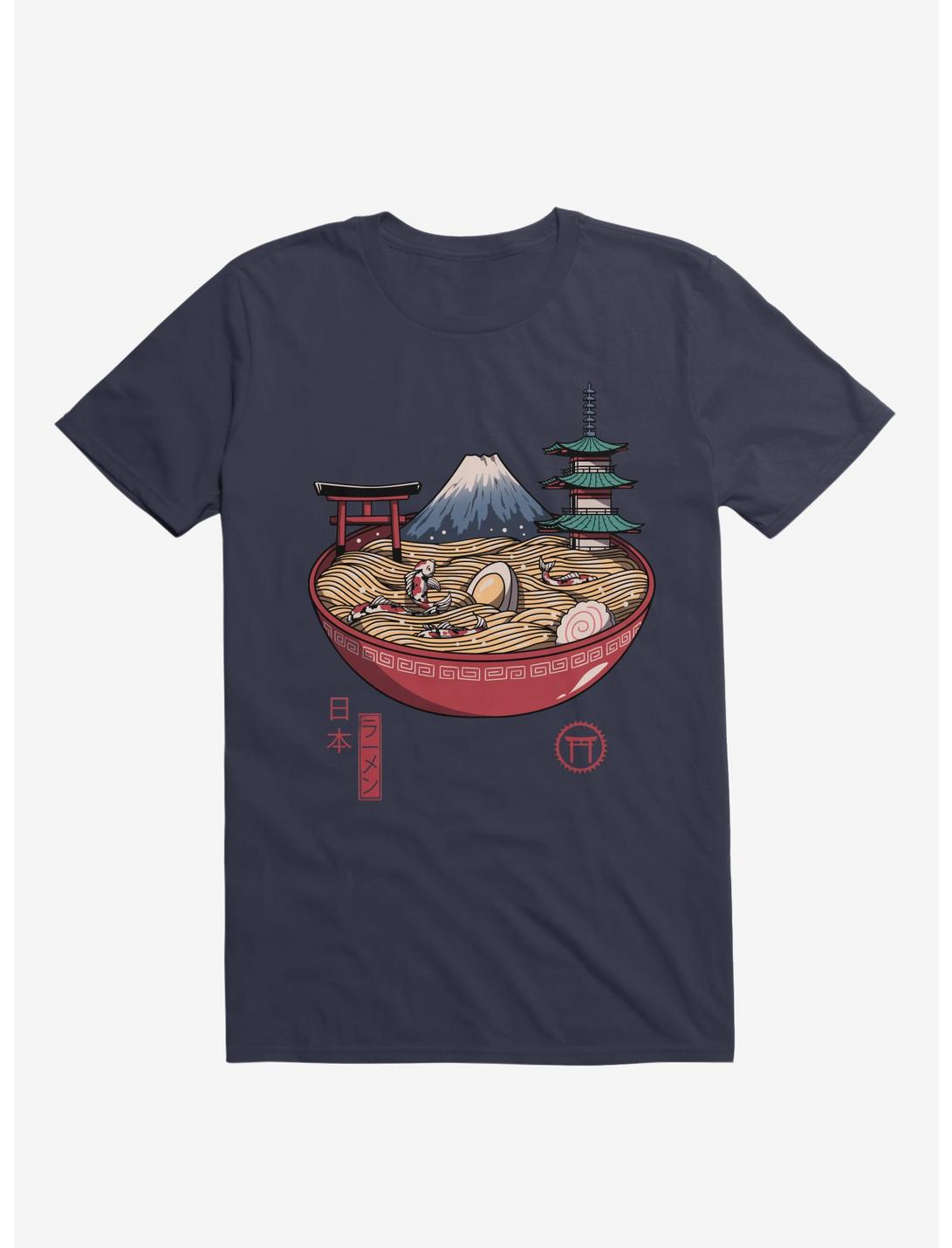 A Japanese Ramen Navy Blue T-Shirt